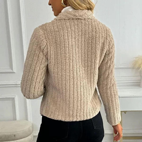 Women Coat Top New Autumn Winter Streetwear Fashion Long Sleeves Coat Sexy Cardigans Outwear Lady Casual Slim Versatile Clothing - Image 6